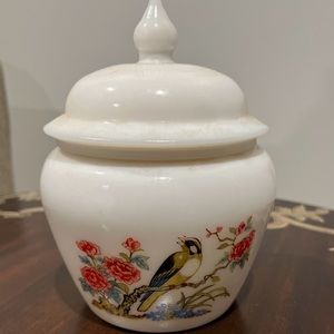 Avon Dynasty 1970's Bird Floral Candle Holder
